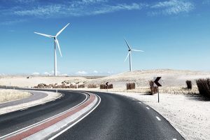風力発電と道