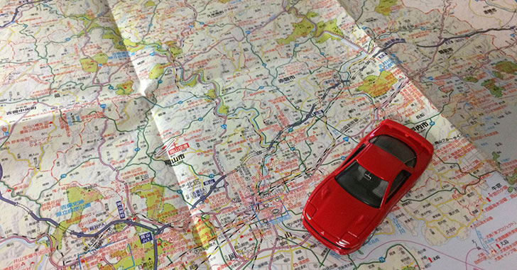 GTOと道路地図