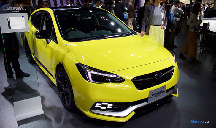 スバルは、デザインコンセプトカー「IMPREZA FUTURE SPORT CONCEPT」を参考出品。【東京モーターショー2017】